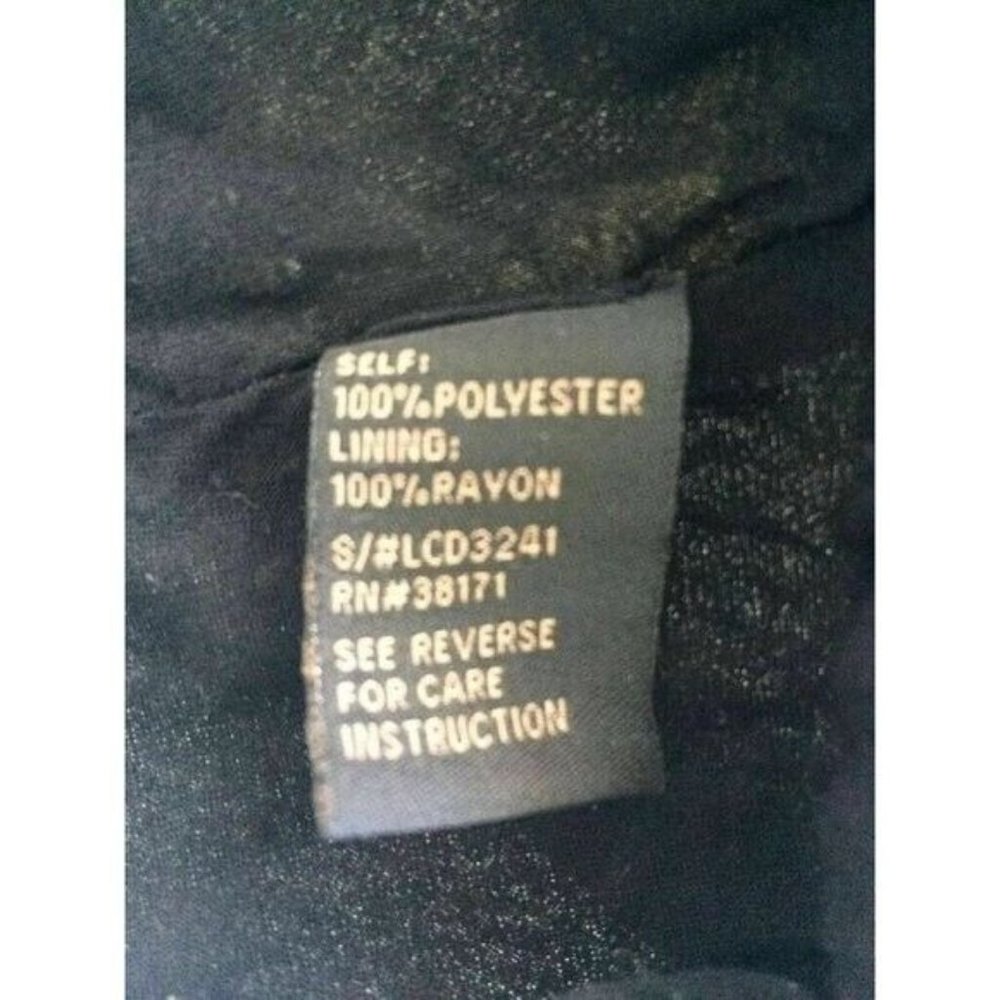 Womens Lucca Couture Black Yellow Flower Sz S Boho Chic 3/4 Sleeve Flowy Dress S - Picture 6 of 6